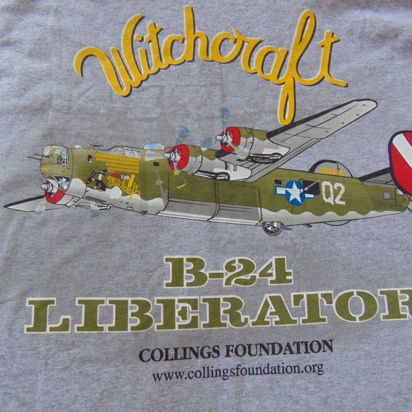 Witchcraft B-24J Liberator TShirt SZ 2X Nice! - Picture 2 of 7